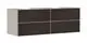 Hansgrohe-HG-Xevolos-E-Waschtischunterschrank-Sandbeige-Matt-1570-550-mit-4-Schubkaesten-fuer-Konsolen-mit-2-Aufsatzwaschtischen-geschliffen-Eiche-Dunkel-54200730 gallery number 1